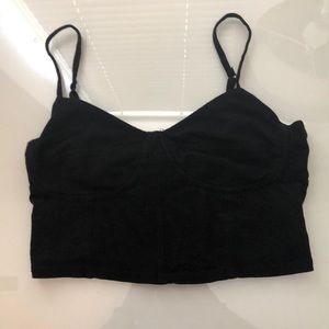 Black crop top
